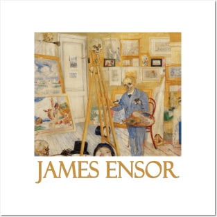 The Skeleton Painter by James Ensor Posters and Art